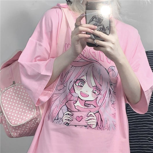 Loose cartoon Harajuku Kawaii t-shirt