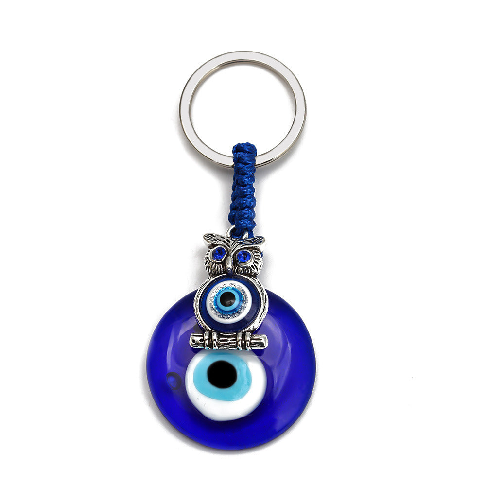 Evil eye Alloy Palm Key Pendant