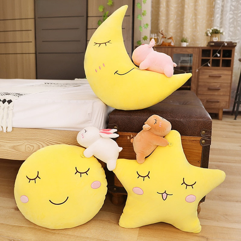 Moon Star Pillow Super Cute Plush Toy