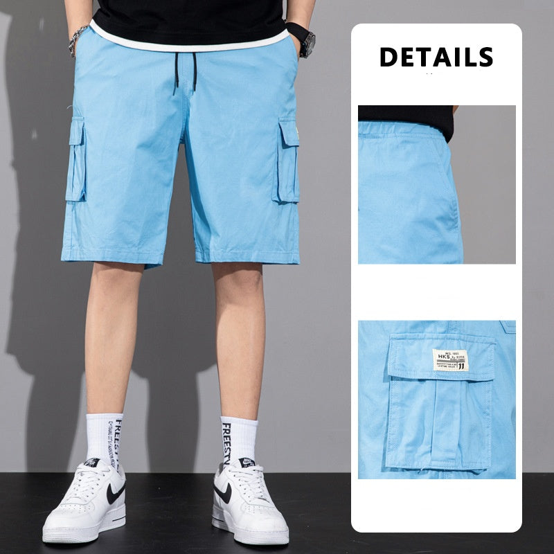 Casual Drawstring Cargo Shorts