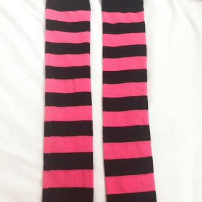 New Hot Girl Stripe Socks Streetwear Thin Leg Y2K Harajuku Lolita