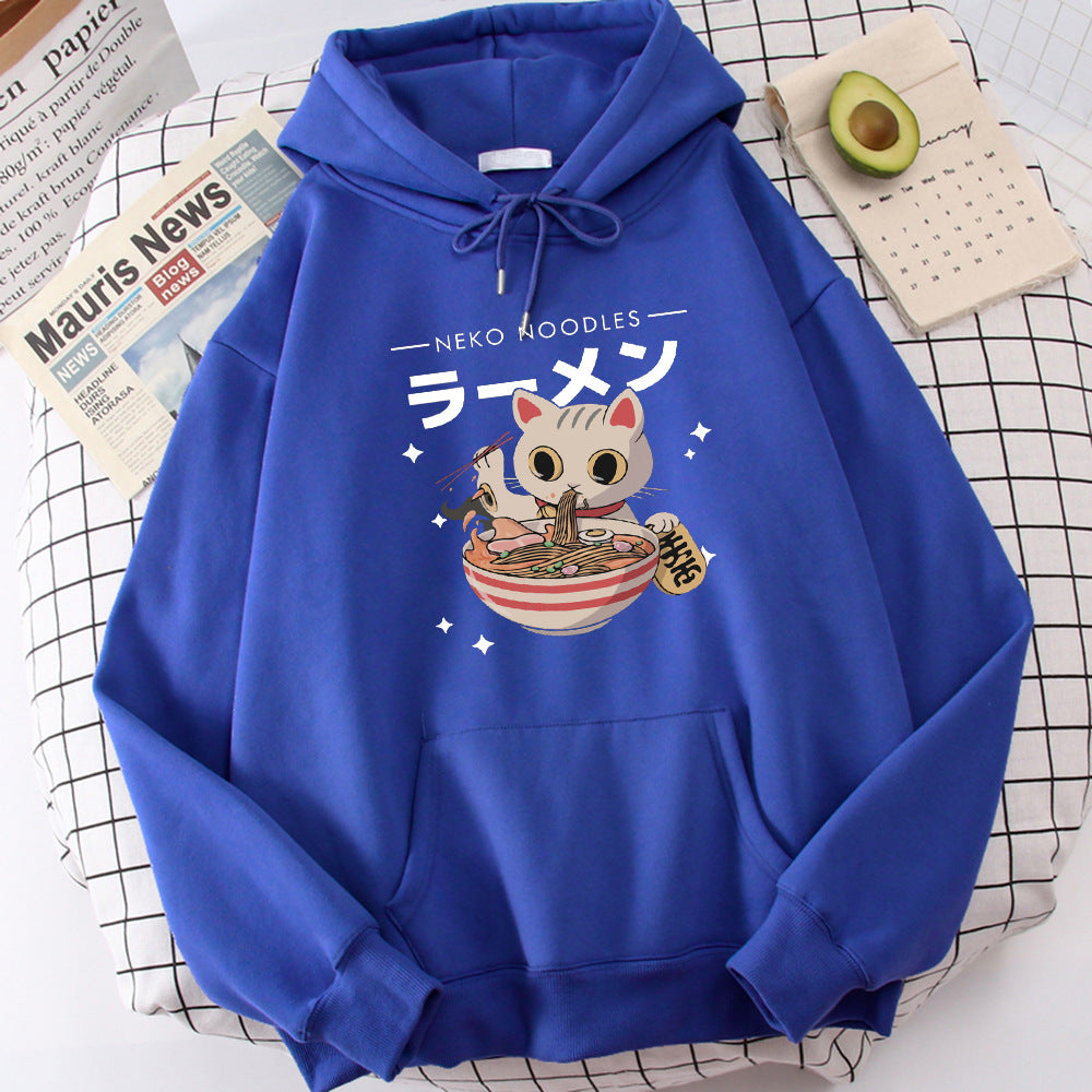 Fashion Cat Print Pullover