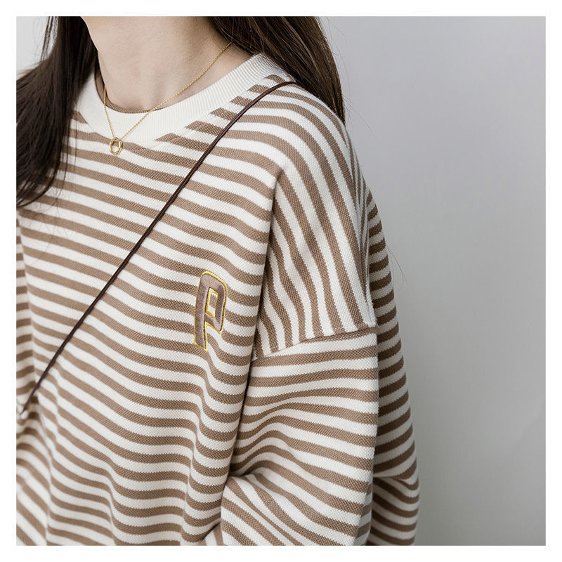 Loose Top Lazy Stripe Jumper