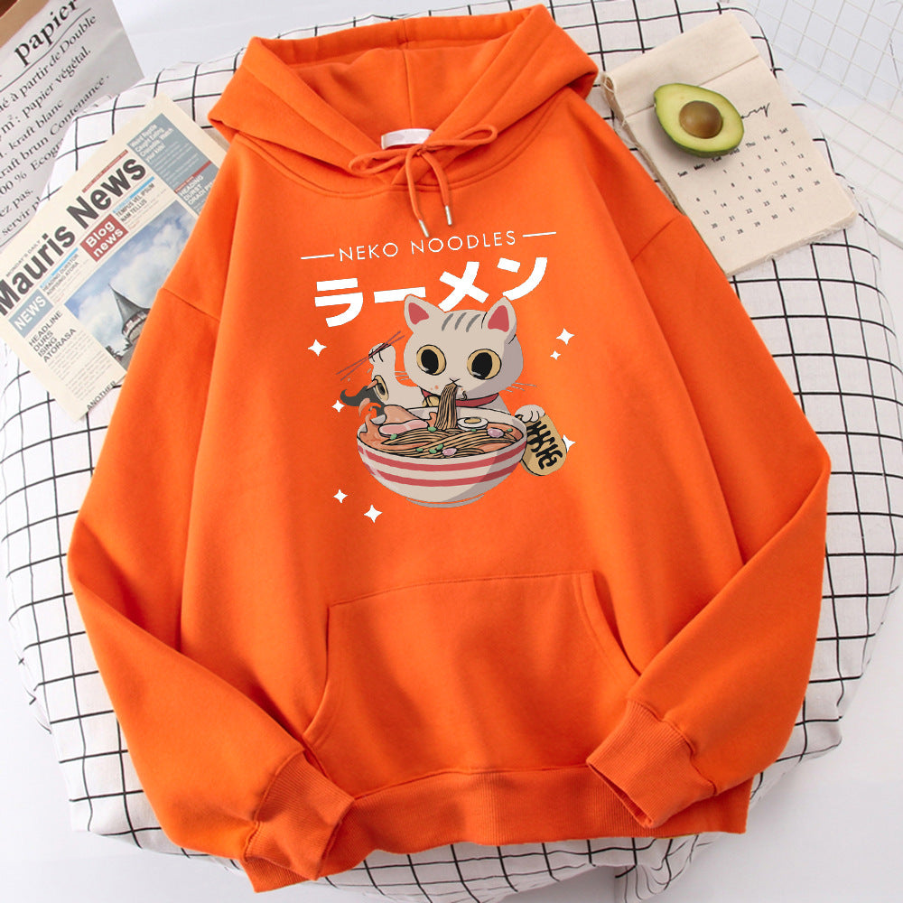 Fashion Cat Print Pullover