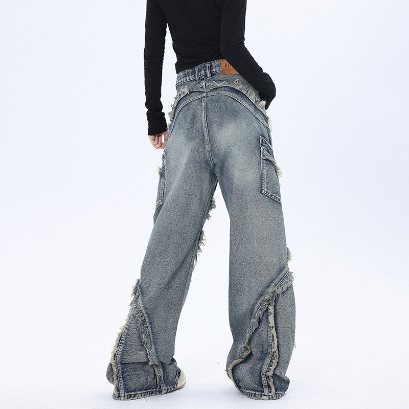 Fashion Work Clothes Denim Trousers