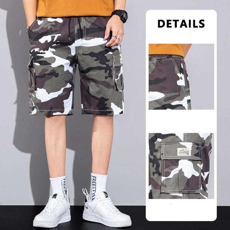 Casual Drawstring Cargo Shorts