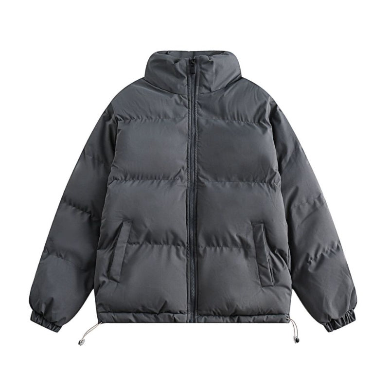 Solid Colour Cotton-padded Coat