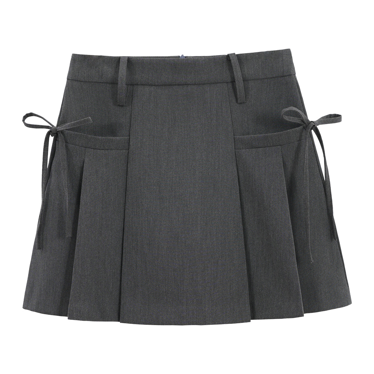 Fashionable Gray Pleated Skirt