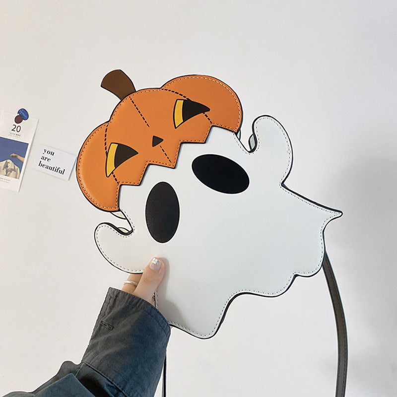 Halloween Pumpkin Ghost Cartoon shoulder bag