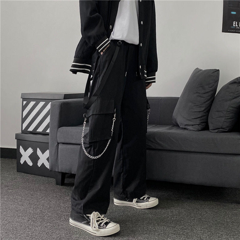 Workwear Pants Korean Loose-fitting Casual Ankle-banded