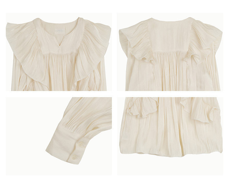 Elegant Temperament Ruffle Shirt