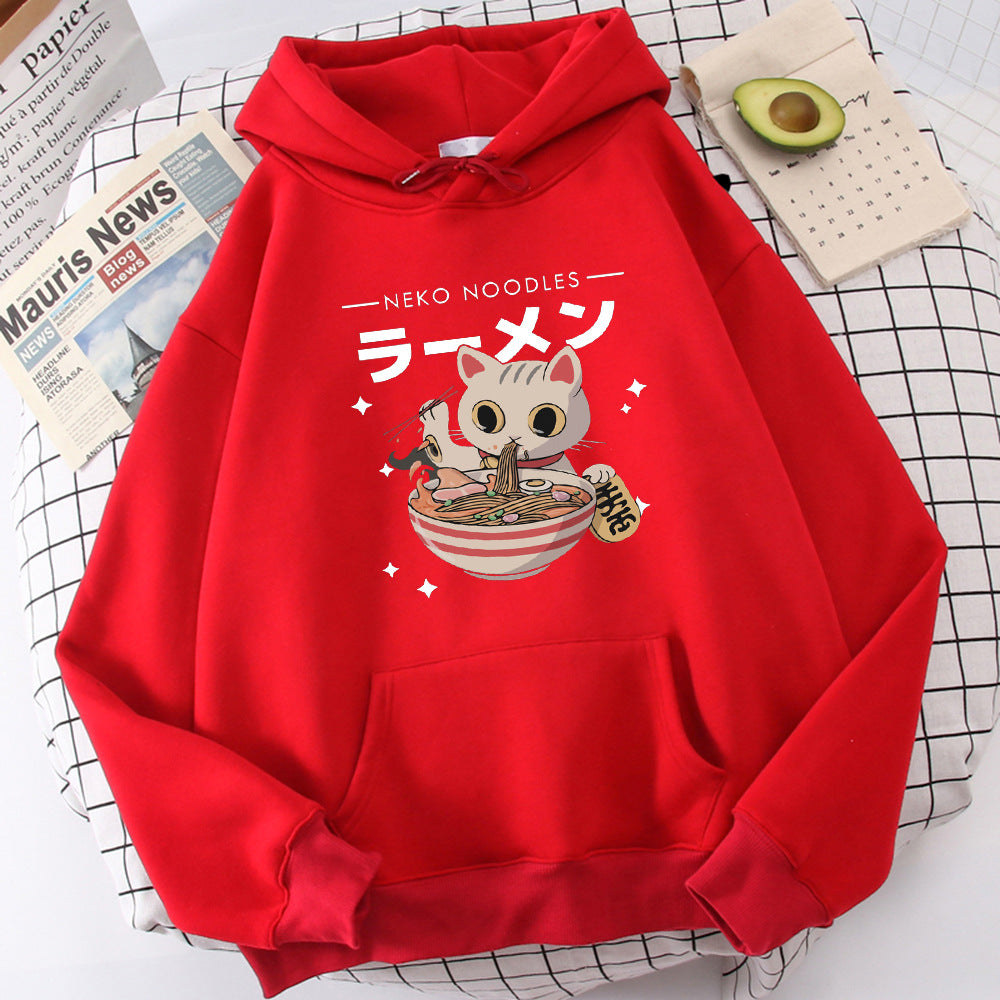 Fashion Cat Print Pullover