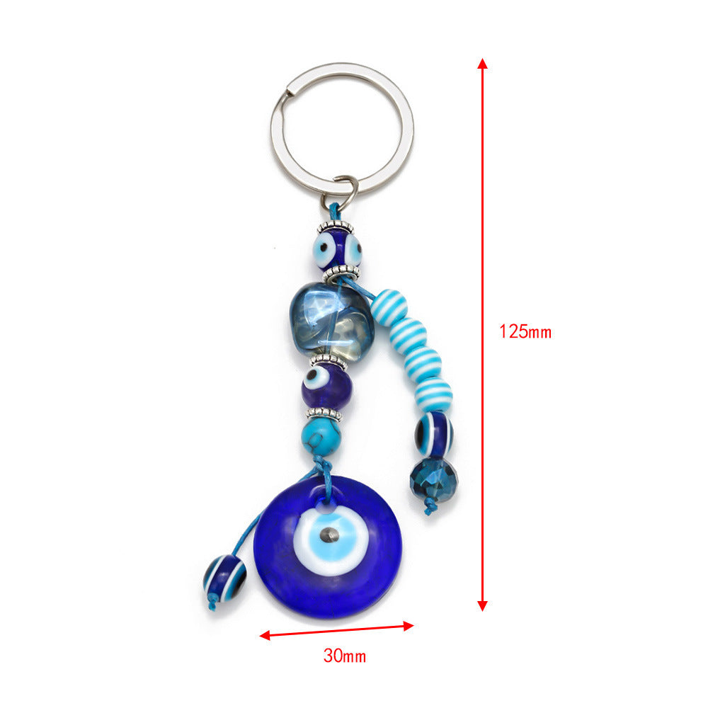 Evil eye Alloy Palm Key Pendant