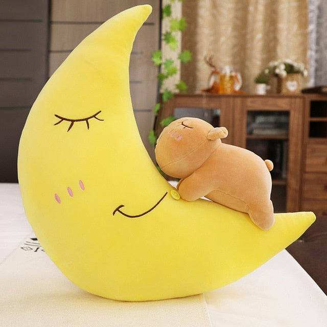 Moon Star Pillow Super Cute Plush Toy