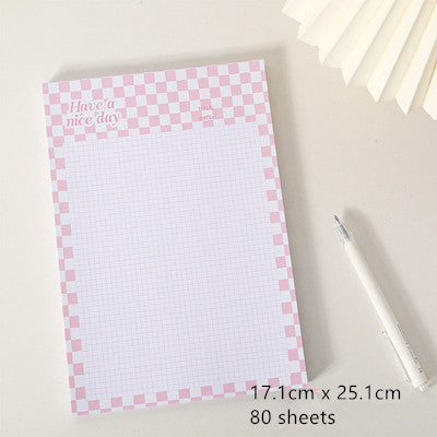 Sheets Grid Memo Paper Note Pads