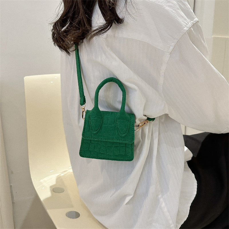 Mini block colour cross body bag