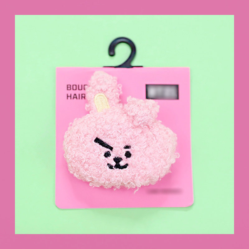 BT21 Plush cute hairpin