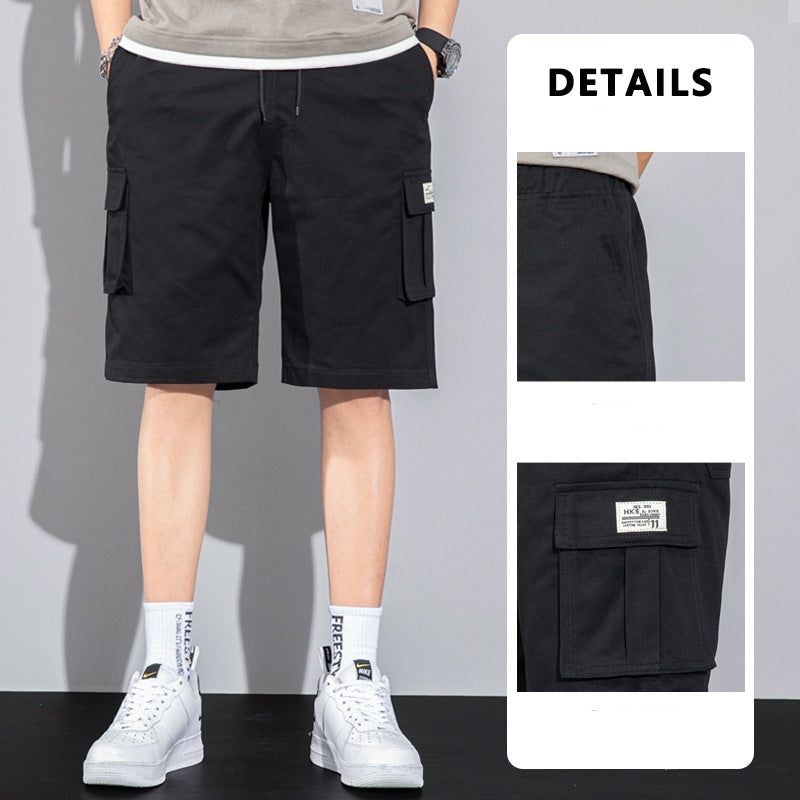 Casual Drawstring Cargo Shorts