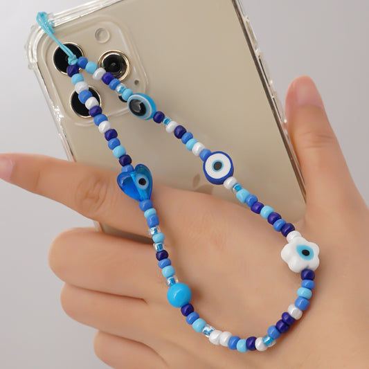 Fruity/evil eye Phone chain