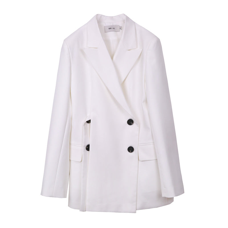 White Two Piece Design Sense Jacket