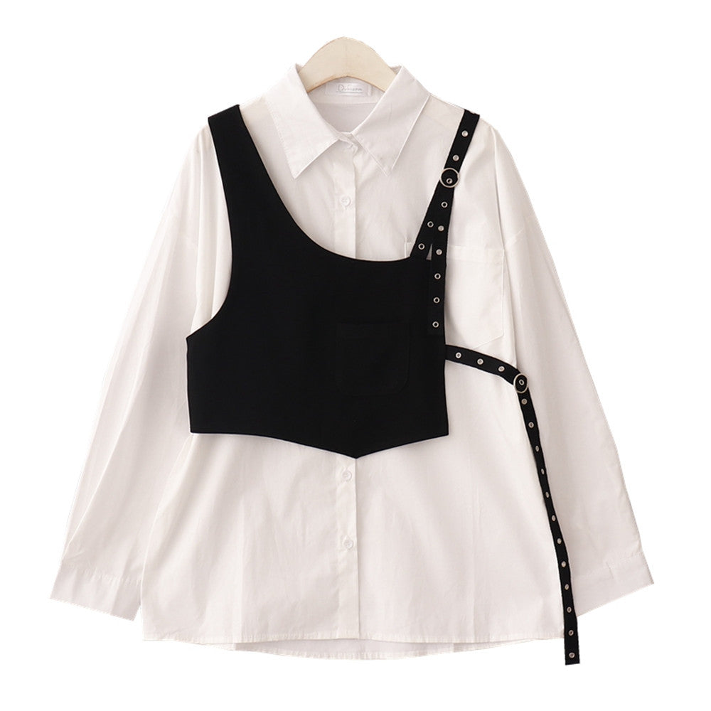 Temperament Niche Design Irregular Vest