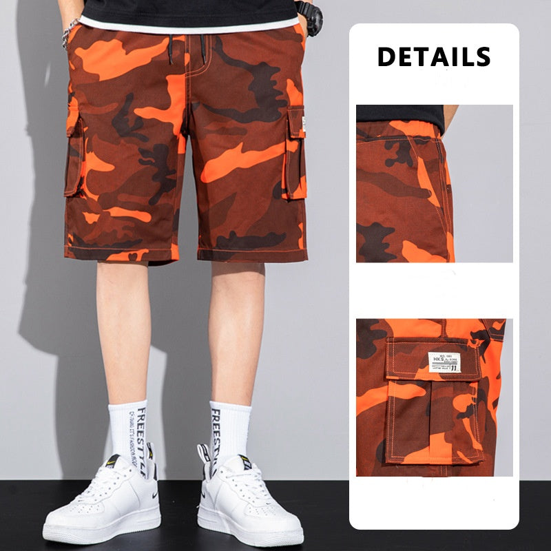 Casual Drawstring Cargo Shorts