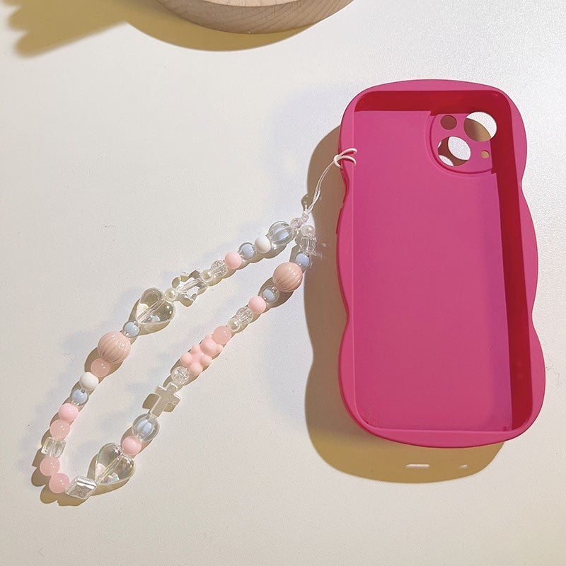 Heart Beaded Bracelet Strap for Phone Case