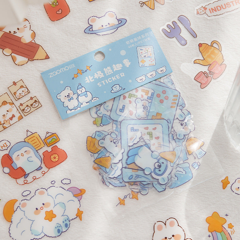 Soft Cute Planet Cute Animal Decoration Stickers