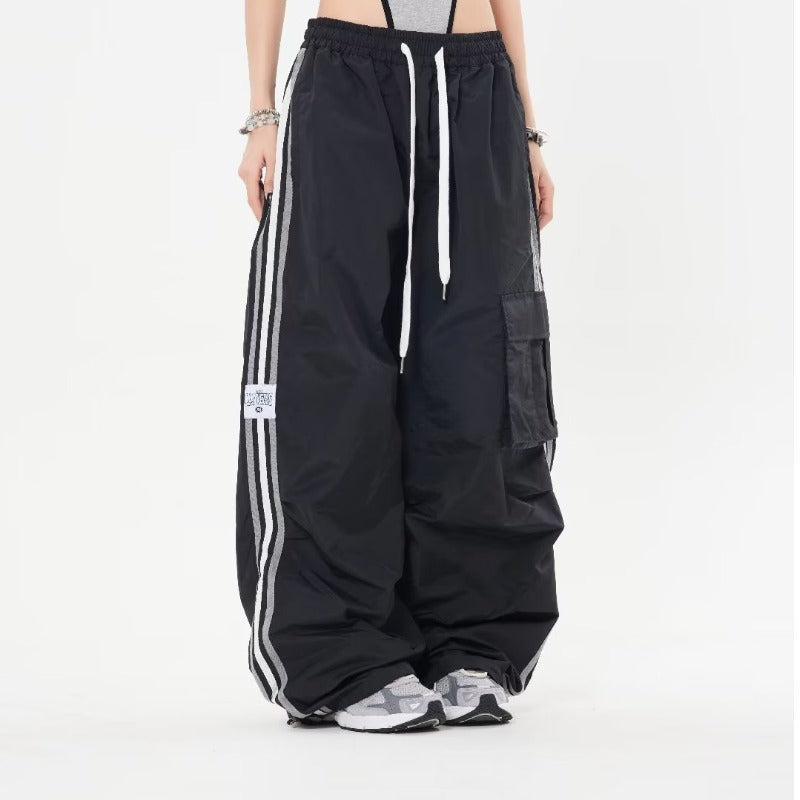 Baggy red stripe Leisure Loose Pants