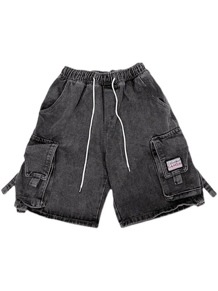 Pants Y2k Vintage High Street Work Casual Loose Shorts