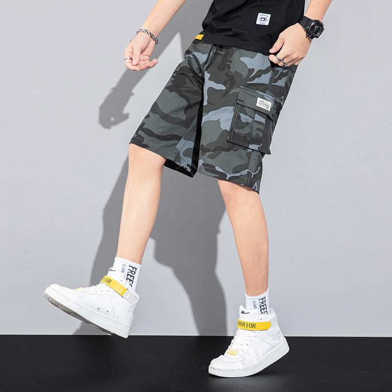 Casual Drawstring Cargo Shorts