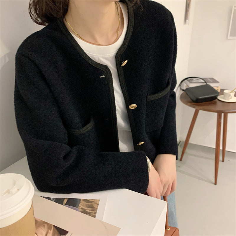 French Cashmere Cardigan Jacket