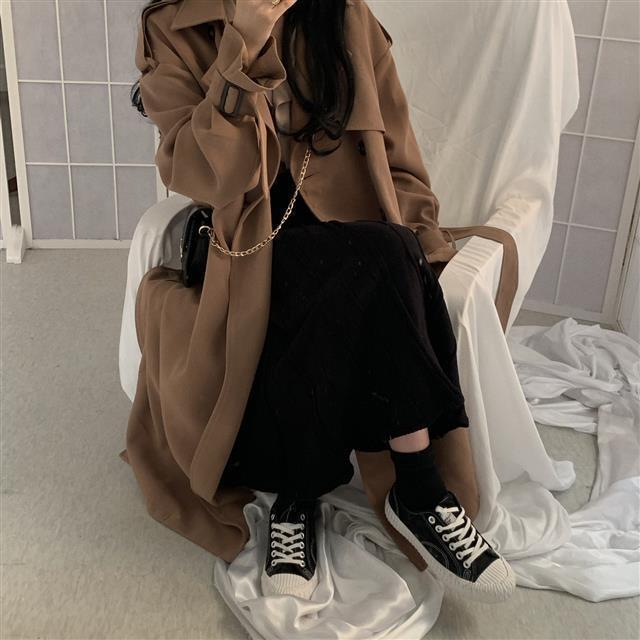 Trench Mid-length Loose And Lazy Style Coat