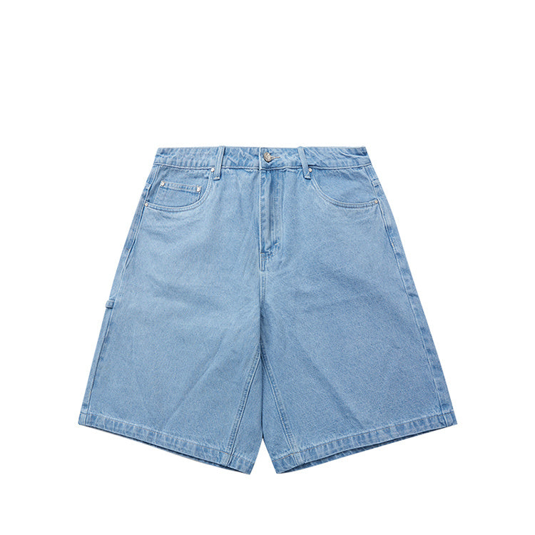 Straight Jeans Casual Five-point Over-the-knee Shorts