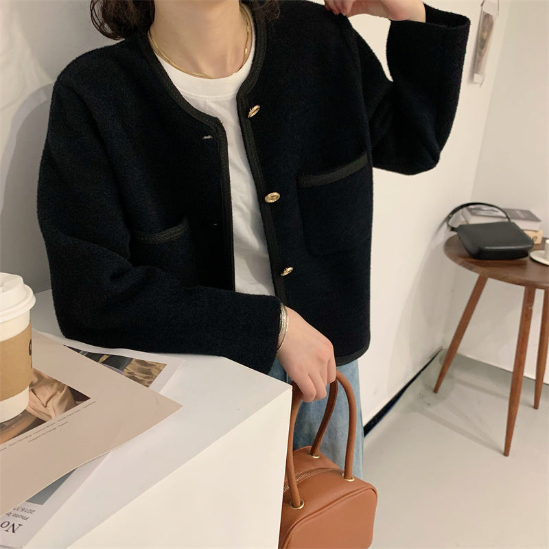 French Cashmere Cardigan Jacket