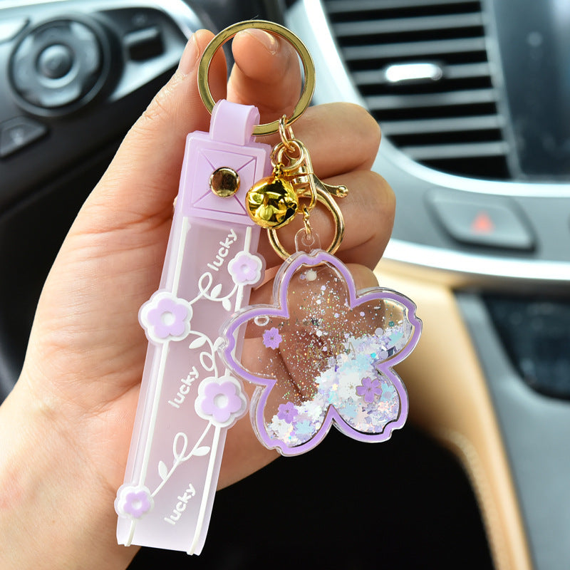 Sakura Quicksand Cherry Blossom Keychain