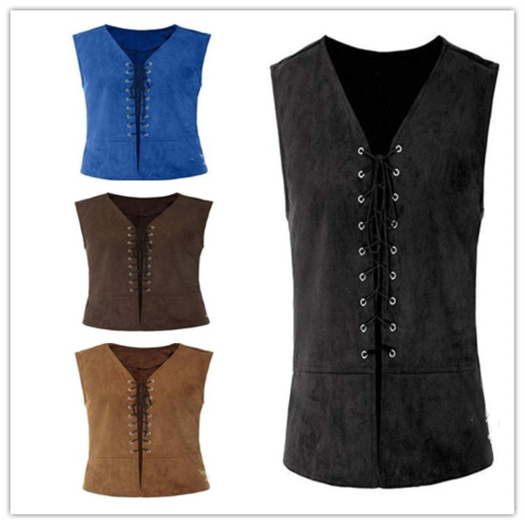 V-Neck Eye Tie Vest