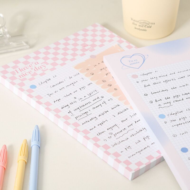 Sheets Grid Memo Paper Note Pads