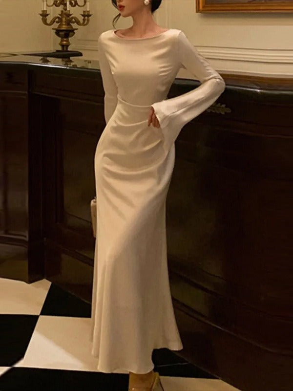 Sleek White Classy Dress