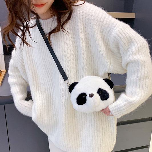 Panda Face Crossbody Bag