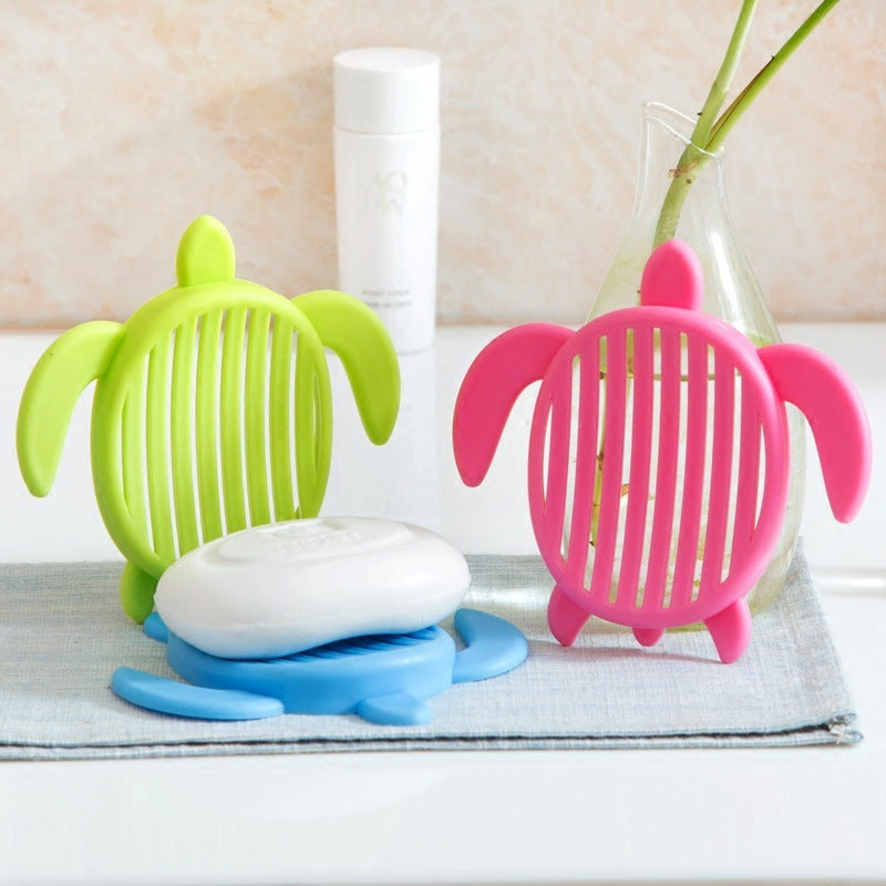 Tortoise neon bathroom soap holder