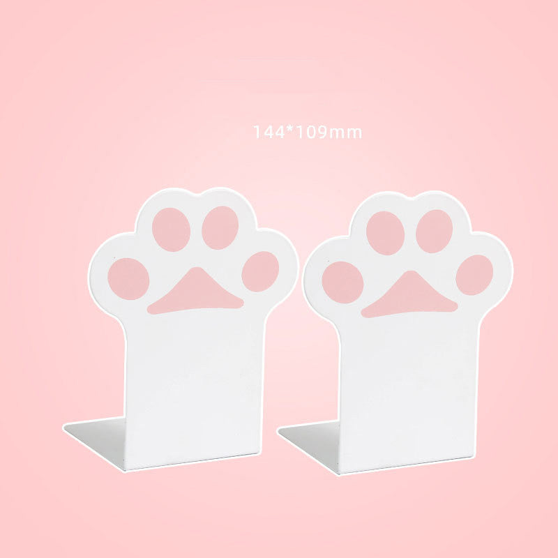 Cute Cat Paw Book Stand Bookshelf Desktop