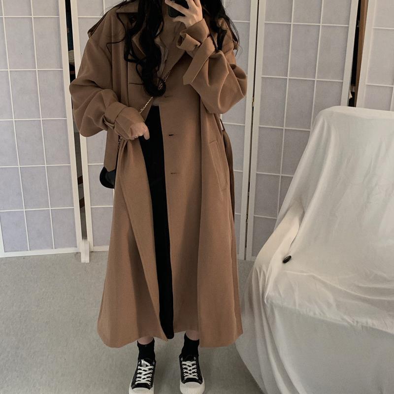 Trench Mid-length Loose And Lazy Style Coat