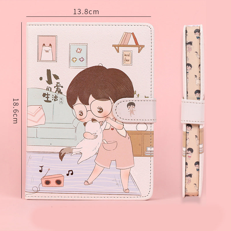 Kawaii notebook/daily planner with magnetic buckle