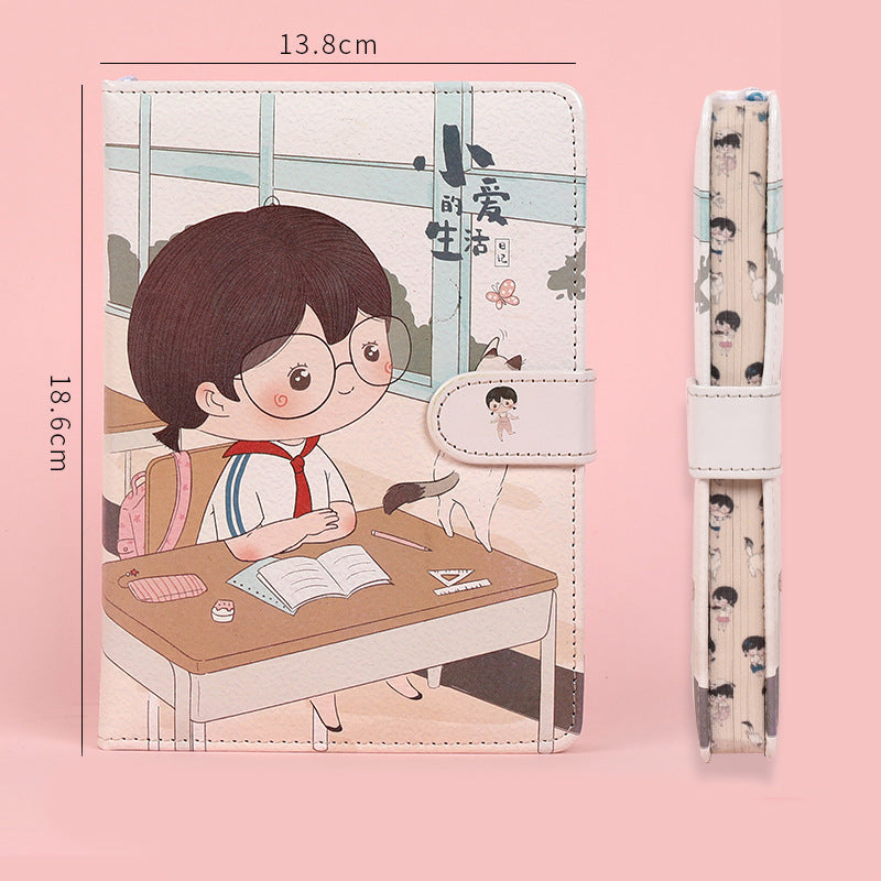 Kawaii notebook/daily planner with magnetic buckle