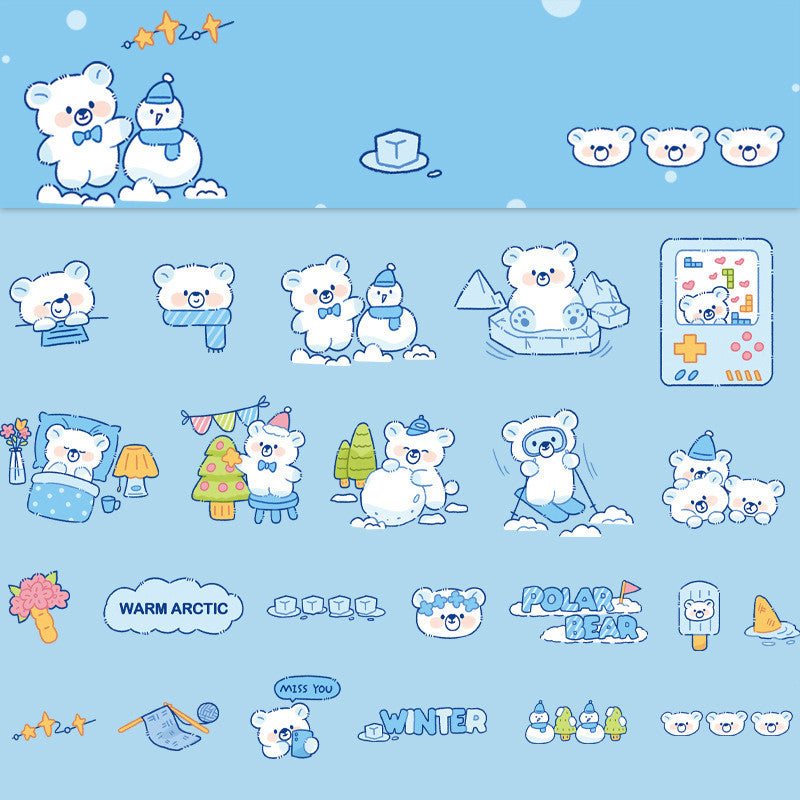 Soft Cute Planet Cute Animal Decoration Stickers