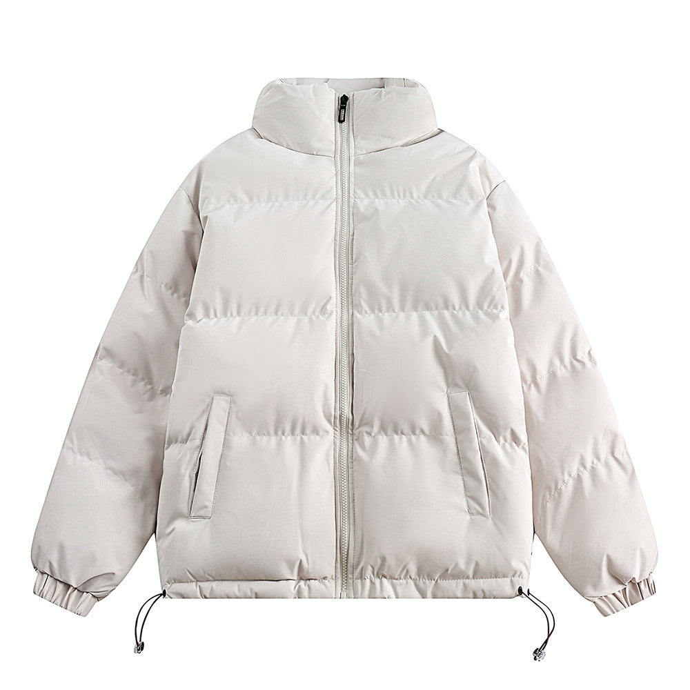 Solid Colour Cotton-padded Coat