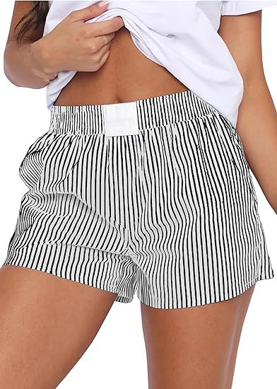 Loose Comfortable Striped Shorts