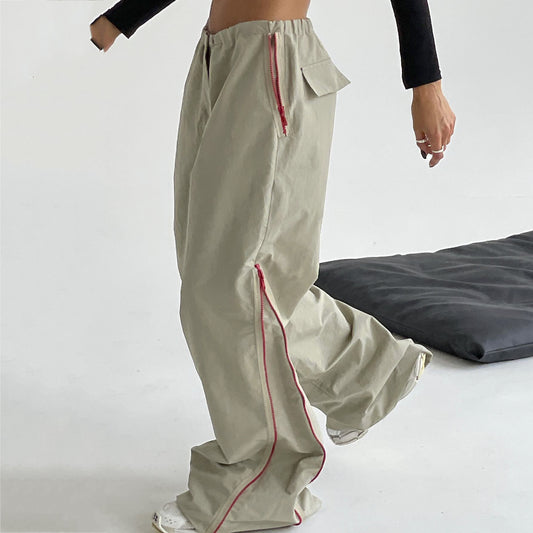 Baggy Khaki Loose Trousers