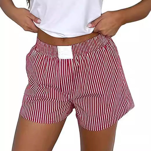 Loose Comfortable Striped Shorts